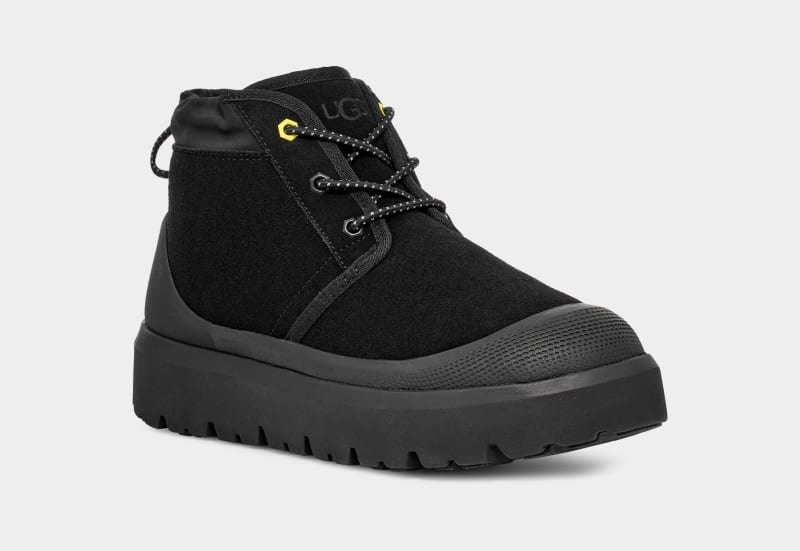 Black Ugg Neumel Weather Hybrid Men's Boots | South Africa-6078314