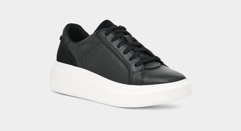 Black Ugg Scape Lace Women's Sneakers | South Africa-8061549