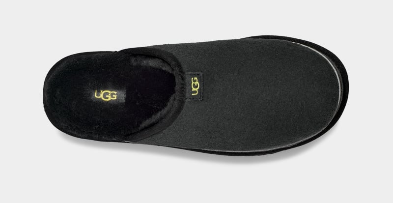 Black Ugg Scuff Cali Wave Men's Slippers | South Africa-7813064