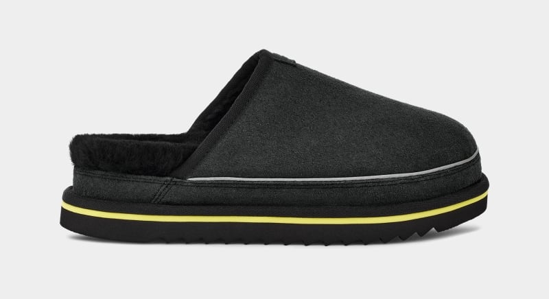 Black Ugg Scuff Cali Wave Men\'s Slippers | South Africa-7813064