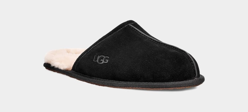 Black Ugg Scuff Men's Slippers | South Africa-8920537