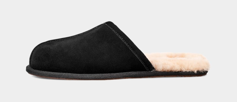 Black Ugg Scuff Men's Slippers | South Africa-8920537