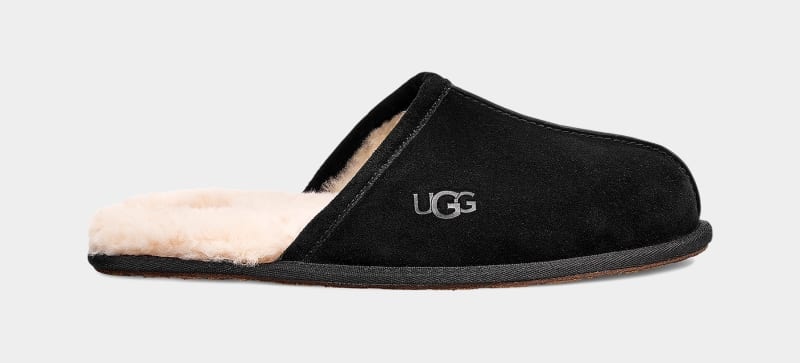 Black Ugg Scuff Men\'s Slippers | South Africa-8920537