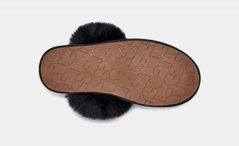 Black Ugg Scuff Sis Women's Slippers | South Africa-0389576