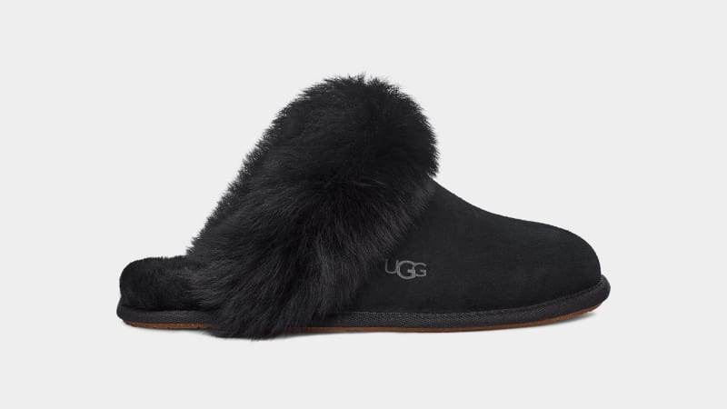 Black Ugg Scuff Sis Women\'s Slippers | South Africa-0389576