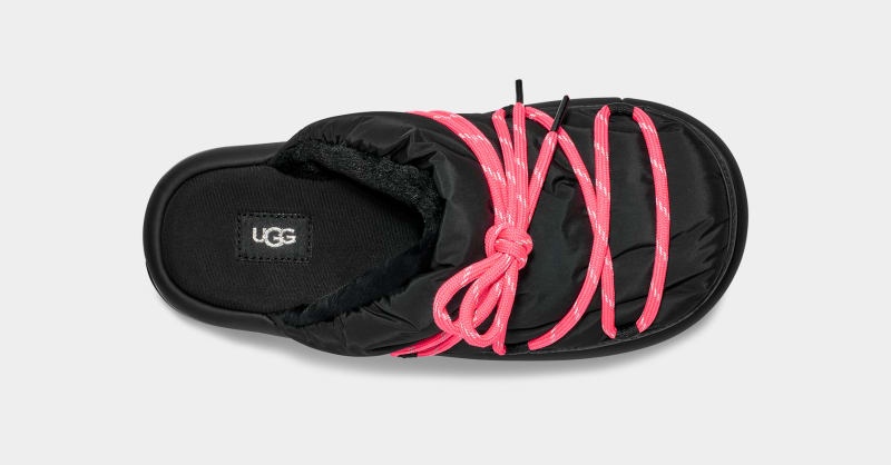 Black Ugg Spaceslider Tech Women's Slides | South Africa-2174039