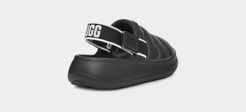 Black Ugg Sport Yeah Kids' Slippers | South Africa-4598076