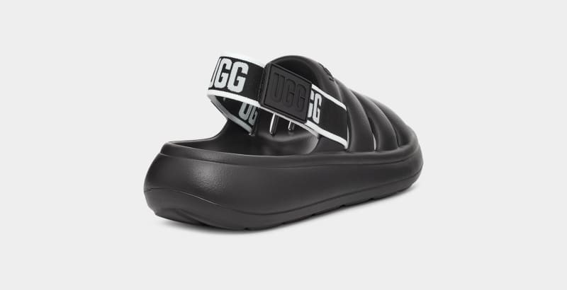 Black Ugg Sport Yeah Women's Slides | South Africa-1648032