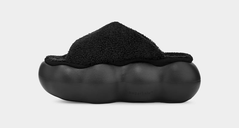 Black Ugg Sugarcloud Women's Slides | South Africa-6319804