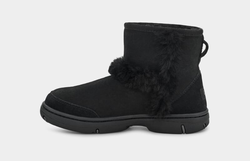 Black Ugg Sunburst Mini Women's Winter Boots | South Africa-3146297