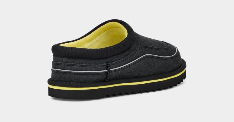 Black Ugg Tasman Cali Wave Men's Clogs | South Africa-5861029