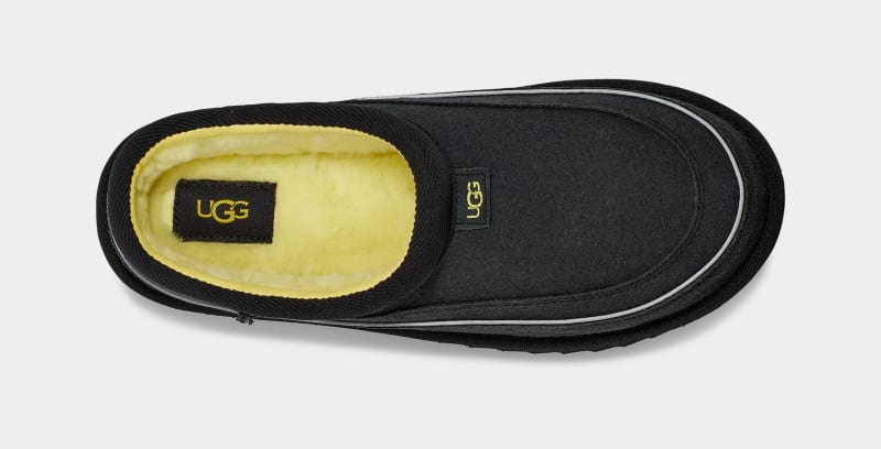 Black Ugg Tasman Cali Wave Men's Clogs | South Africa-5861029