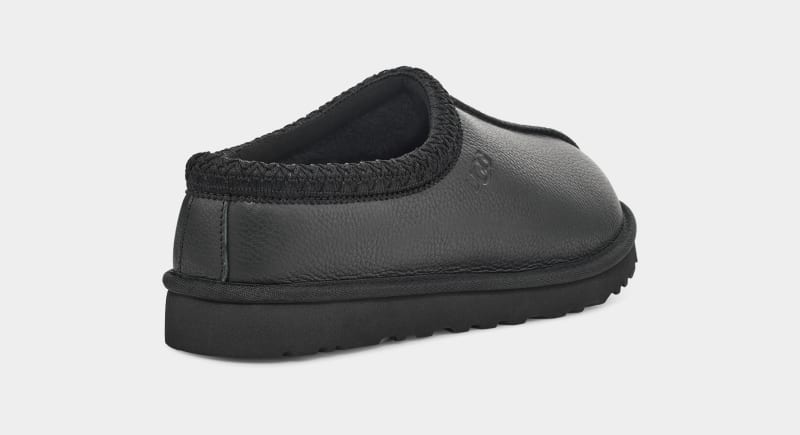 Black Ugg Tasman Leather Men's Clogs | South Africa-4928517