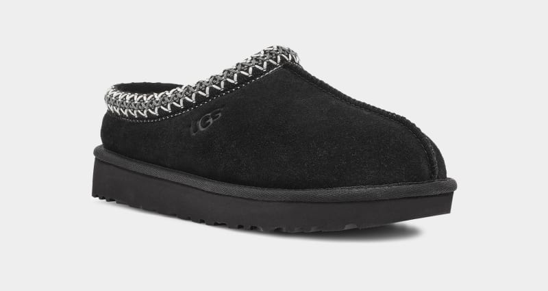 Black Ugg Tasman Men's Slippers | South Africa-2309618