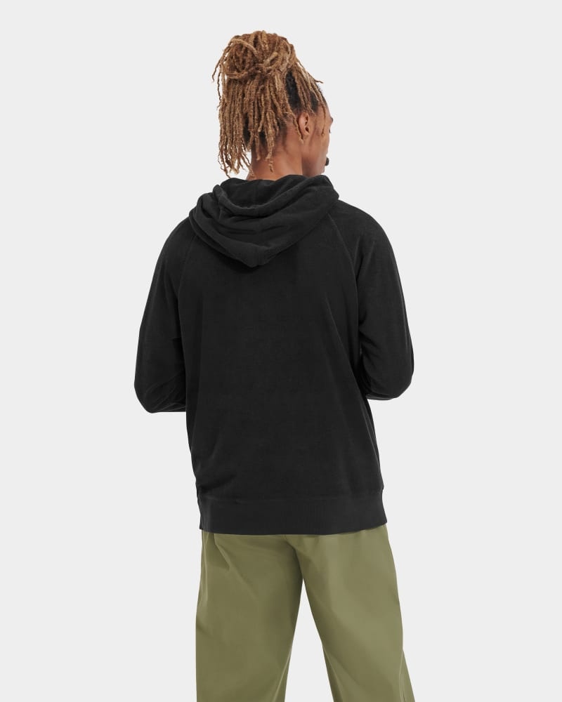 Black Ugg Terrance Men's Hoodie | South Africa-1924376