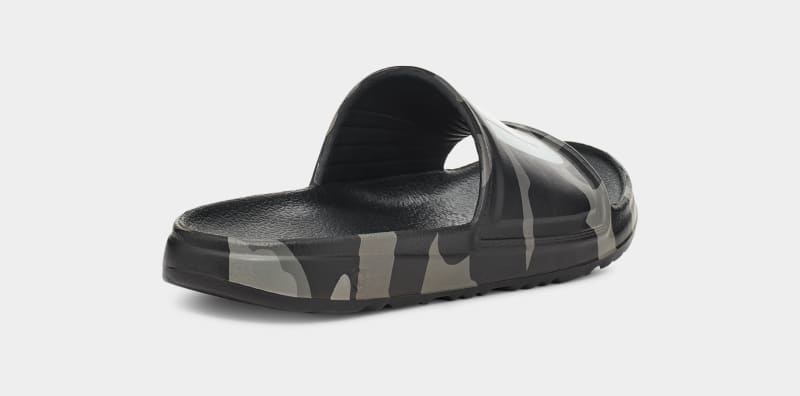 Black Ugg Wilcox Camopop Men's Slides | South Africa-1872406