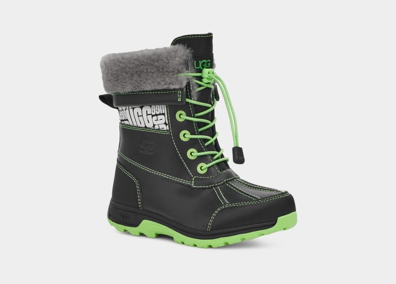 Black / Green Ugg Butte Ii Cwr Glow Graphic Kids' Winter Boots | South Africa-9167820