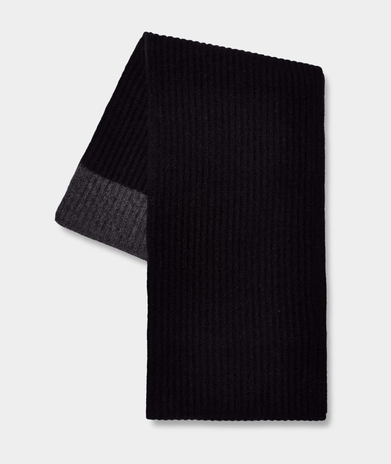 Black / Grey Ugg Evander Knit Men's Scarf | South Africa-6145390