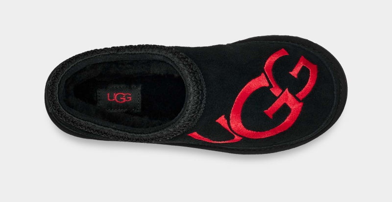 Black / Red Ugg Tasman Logo Men's Clogs | South Africa-9472581