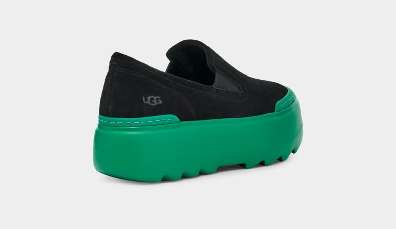 Black / Turquoise Green Ugg W Marin Mega Slip On Women's Sneakers | South Africa-6051932