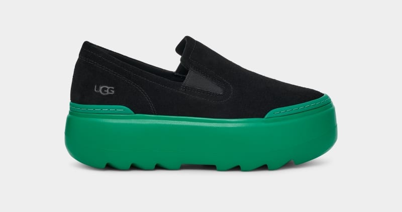 Black / Turquoise Green Ugg W Marin Mega Slip On Women\'s Sneakers | South Africa-6051932