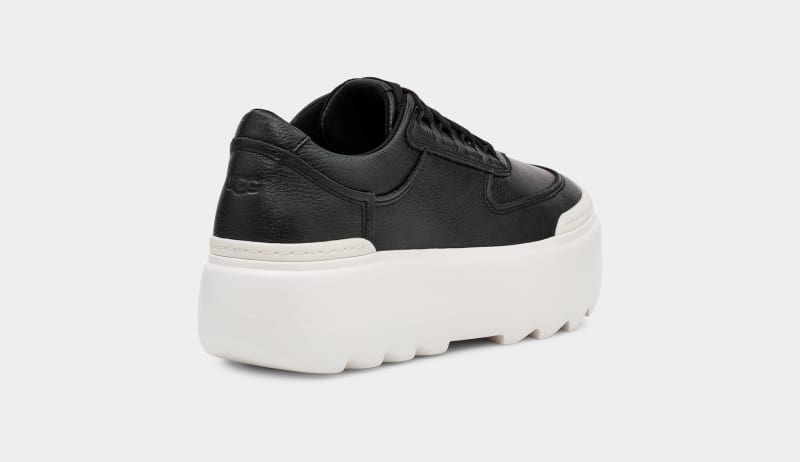 Black / White Ugg Marin Mega Lace Women's Sneakers | South Africa-9758360