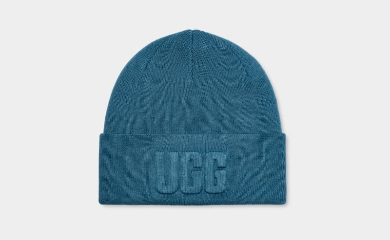 Blue Ugg 3d Graphic Logo Women\'s Beanie | South Africa-4835710