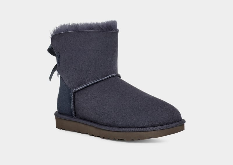 Blue Ugg Mini Bailey Bow Ii Women's Boots | South Africa-1695278