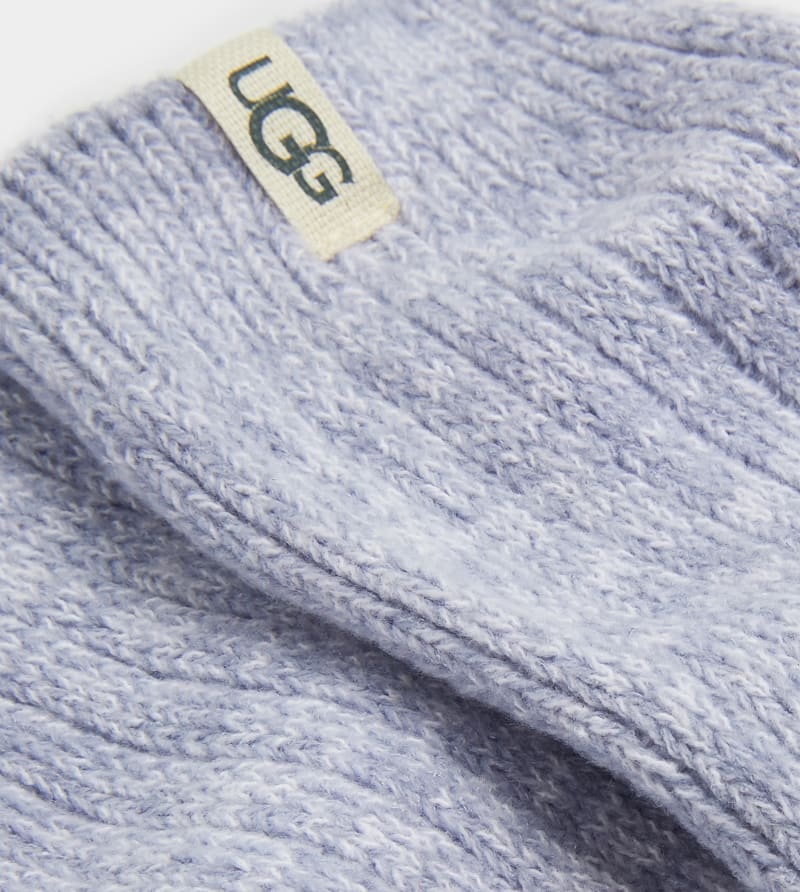 Blue Ugg Rib Knit Slouchy Crew Women's Socks | South Africa-3465201