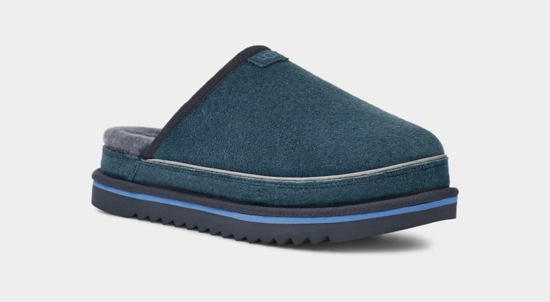 Blue Ugg Scuff Cali Wave Men's Slippers | South Africa-5349027