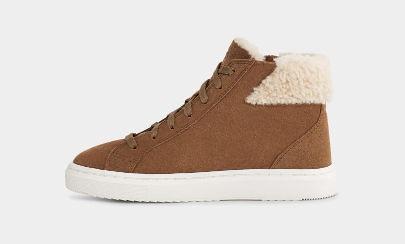 Brown Ugg Alameda Mid Zip Women's Sneakers | South Africa-5093218