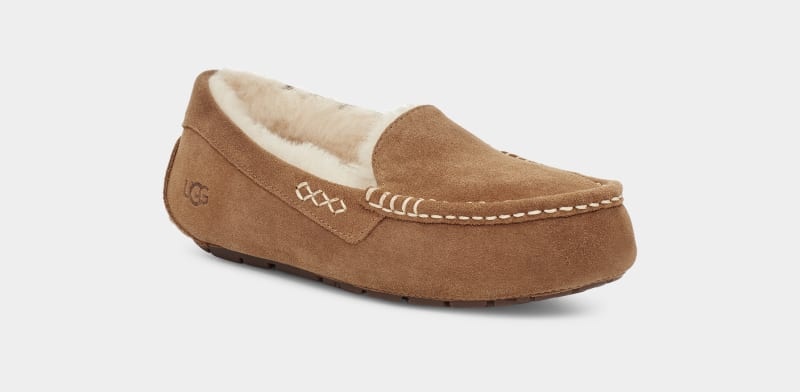 Brown Ugg Ansley Women's Moccasins | South Africa-7348901