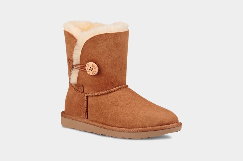 Brown Ugg Bailey Button Ii Kids' Boots | South Africa-1349208