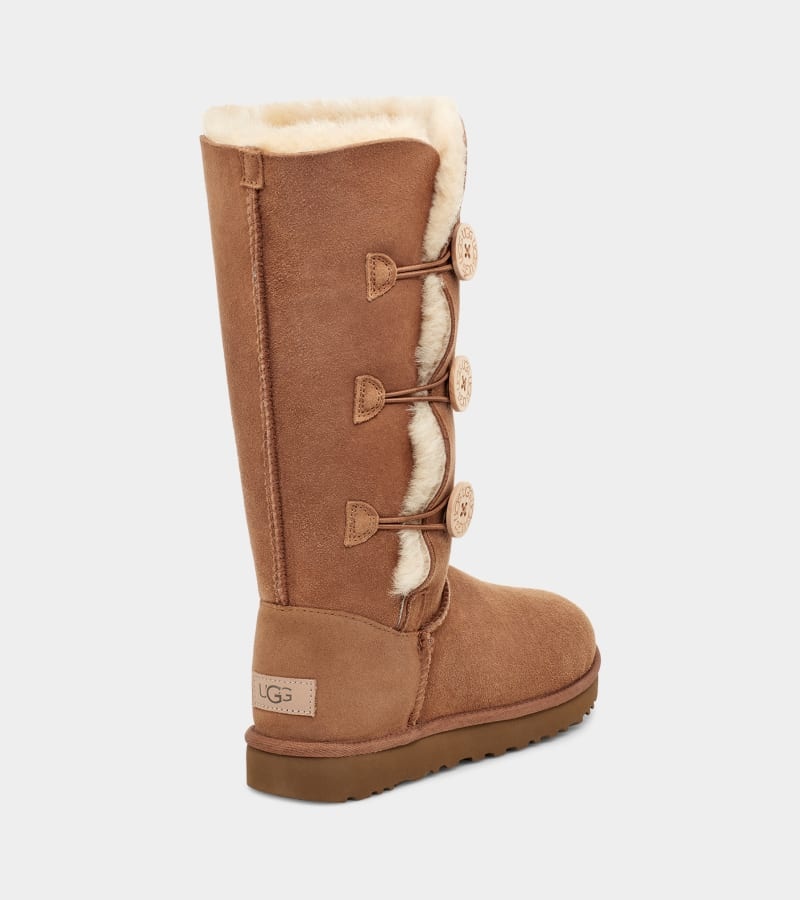 Brown Ugg Bailey Button Triplet Ii Women's Boots | South Africa-3507894