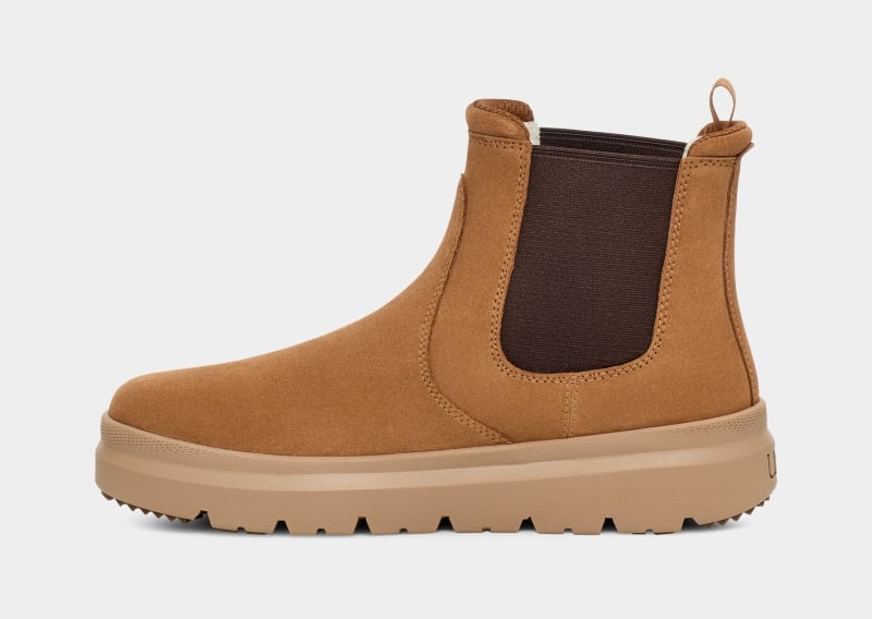 Brown Ugg Burleigh Men's Chelsea Boots | South Africa-7024389