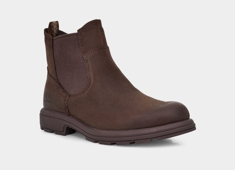 Brown Ugg Burleigh Men's Chelsea Boots | South Africa-5308694