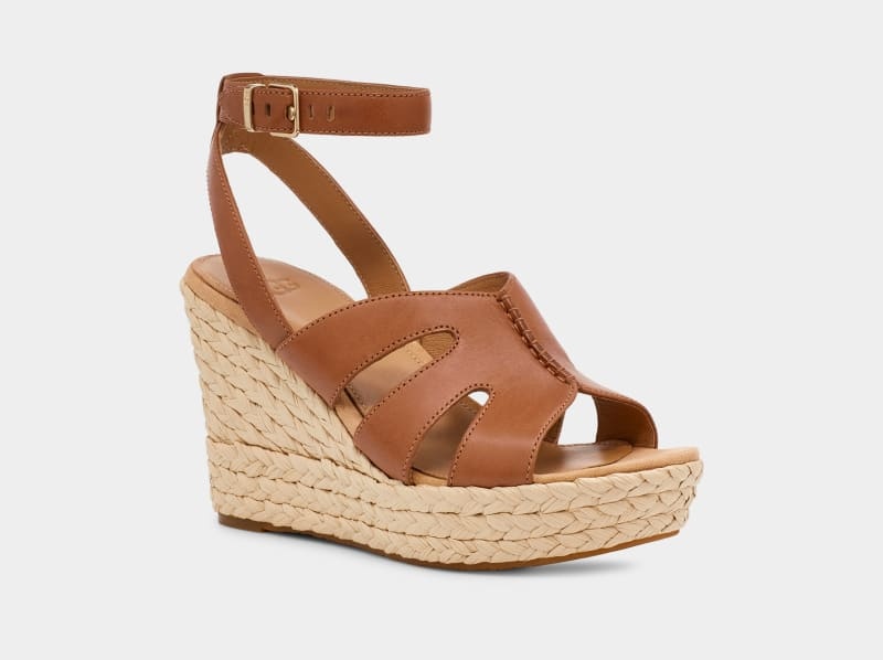 Brown Ugg Careena Women's Sandals | South Africa-2578413