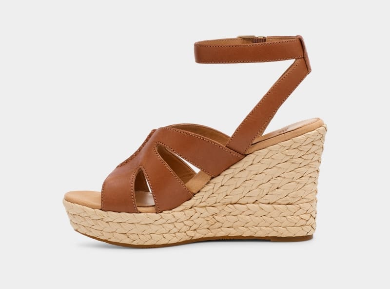 Brown Ugg Careena Women's Sandals | South Africa-2578413