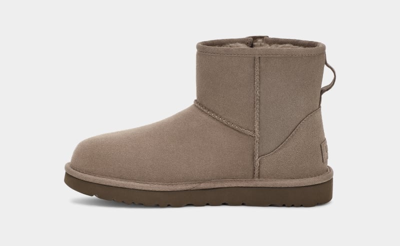 Brown Ugg Classic Mini Bailey Zip Women's Boots | South Africa-4563810