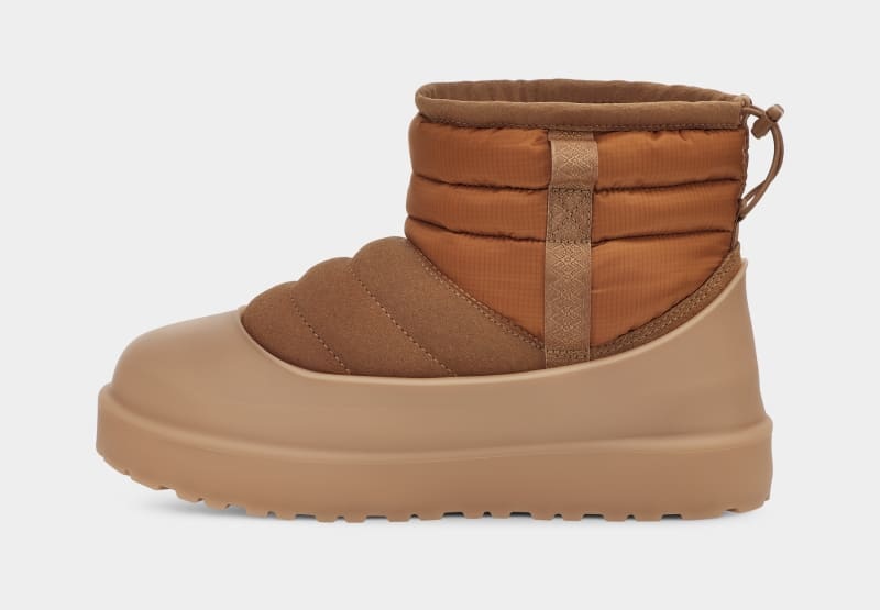 Brown Ugg Classic Mini Pull-On Weather Men's Winter Boots | South Africa-4901782