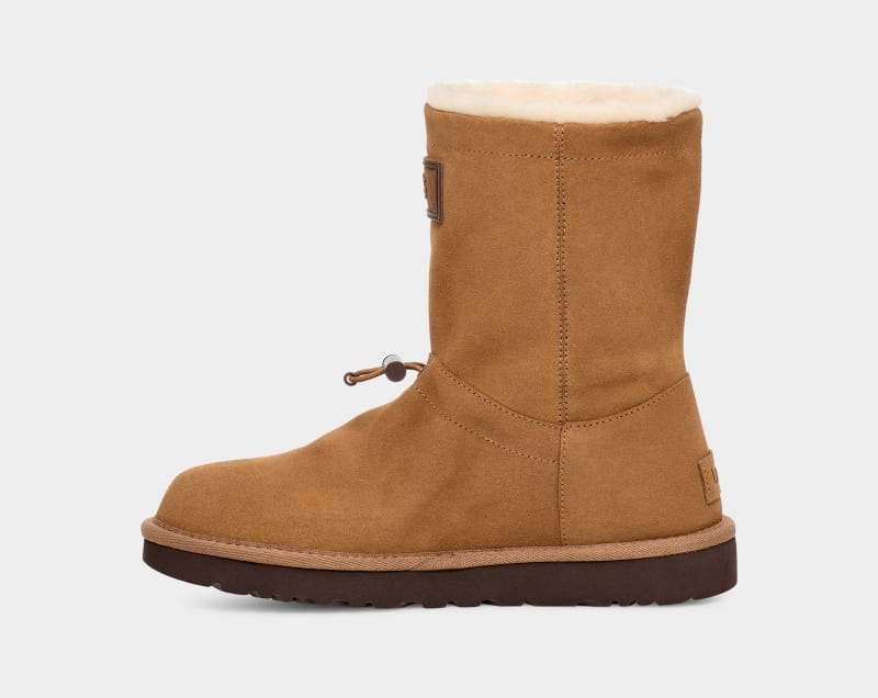 Brown Ugg Classic Short Toggler Women's Winter Boots | South Africa-0728163