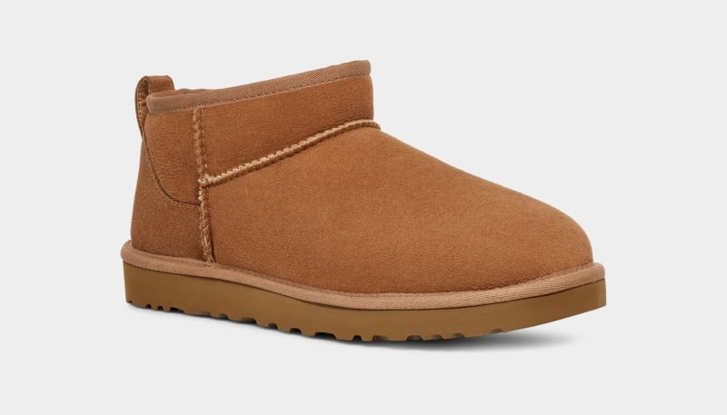 Brown Ugg Classic Ultra Mini Men's Boots | South Africa-8310579