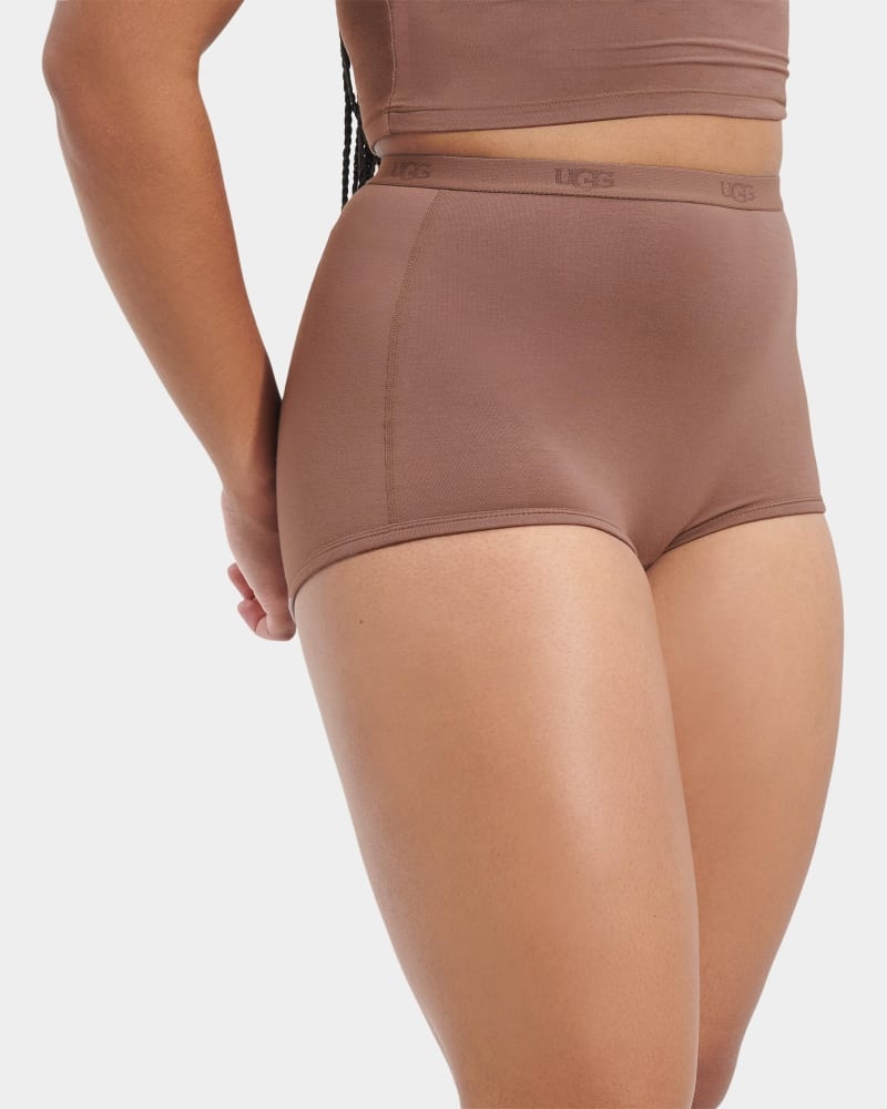 Brown Ugg Desiray Cheeky Boy Women's Shorts | South Africa-5071938