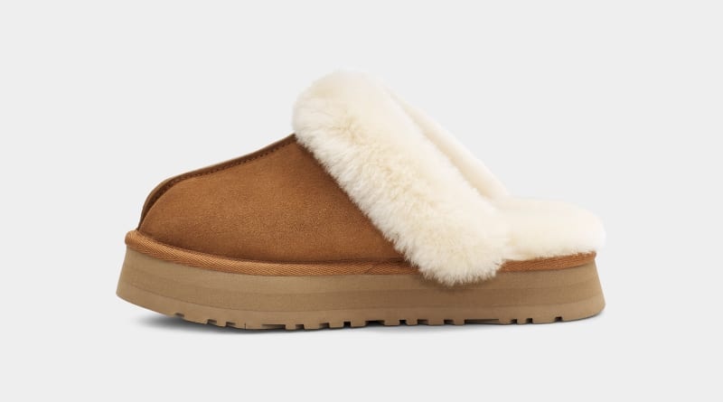 Brown Ugg Disquette Women's Slippers | South Africa-2914308