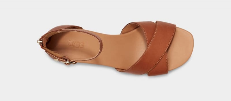 Brown Ugg Eugenia Women's Sandals | South Africa-8794305