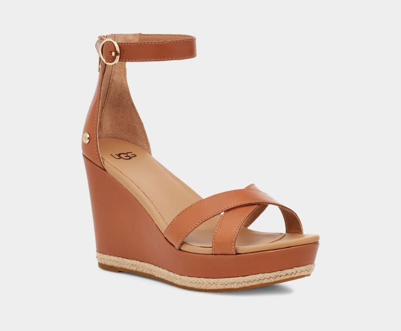 Brown Ugg Ezrah Women's Sandals | South Africa-8053294