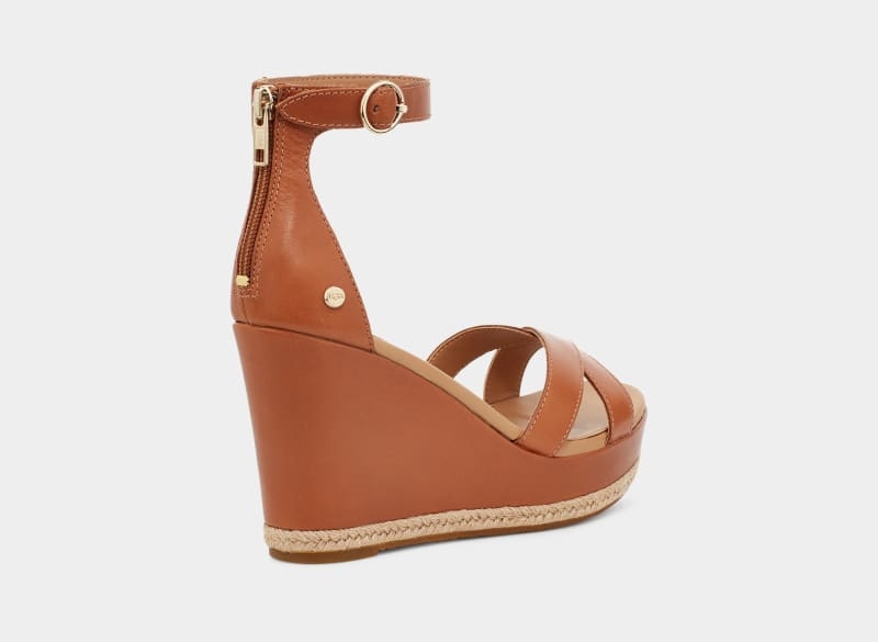 Brown Ugg Ezrah Women's Sandals | South Africa-8053294