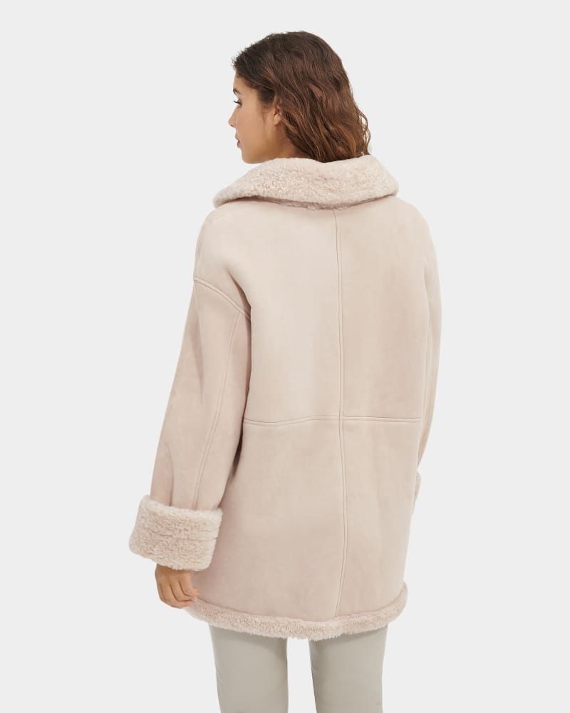 Brown Ugg Faydon Reversible Shearling Women's Jackets | South Africa-0547836