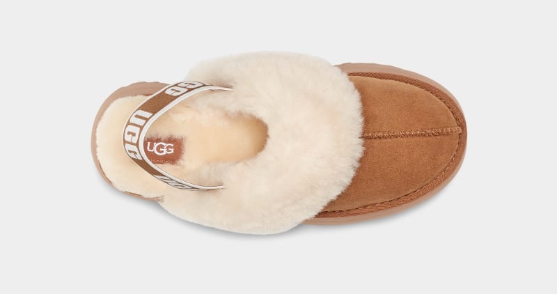 Brown Ugg Funkette Women's Slippers | South Africa-3651798