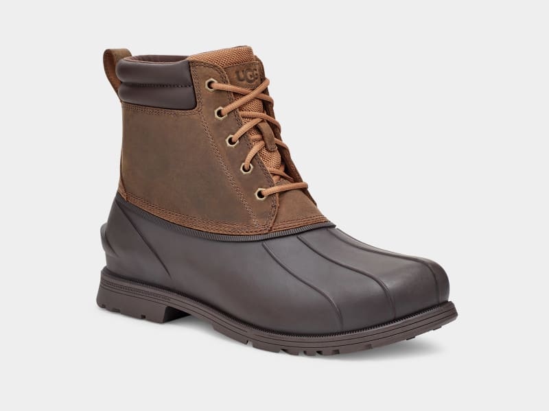 Brown Ugg Gatson Mid Men's Ankle Boots | South Africa-4835721